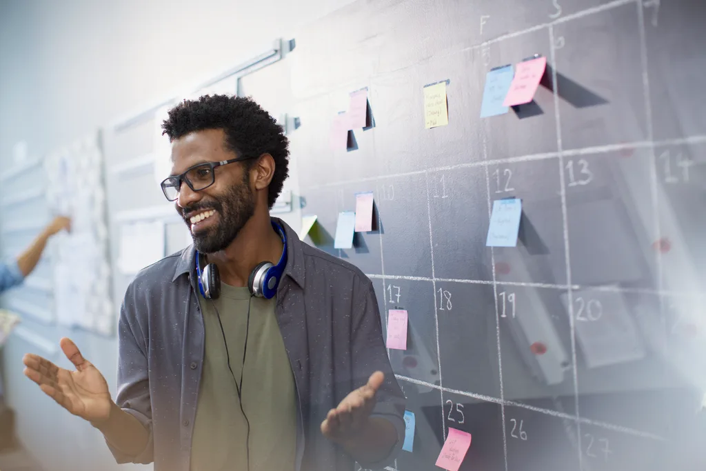 An event organiser planning dates