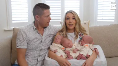 Pregnant mum undergoes pioneering surgery in womb to save triplets