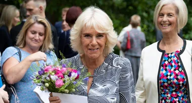 WATCH: Camilla shocks in psychedelic dress