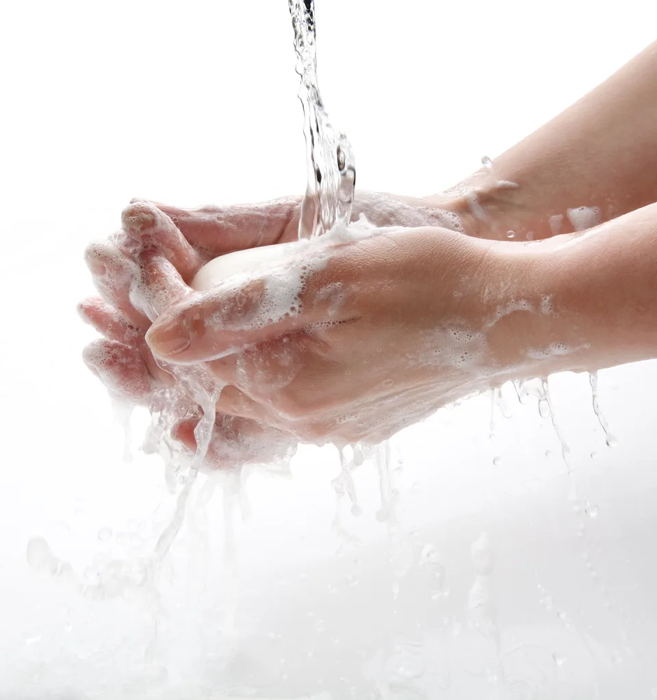 soap and water