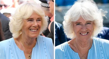Camilla steals the show in powder blue