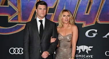 Scarlett Johansson shows off HUGE engagement ring