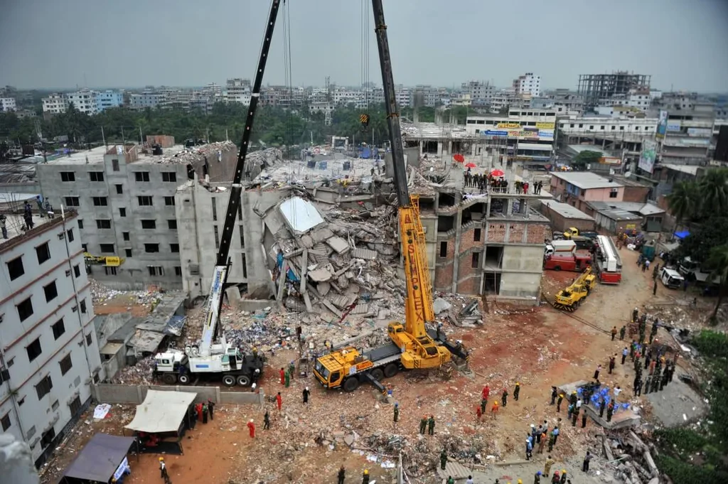 Sweatshop building collapse