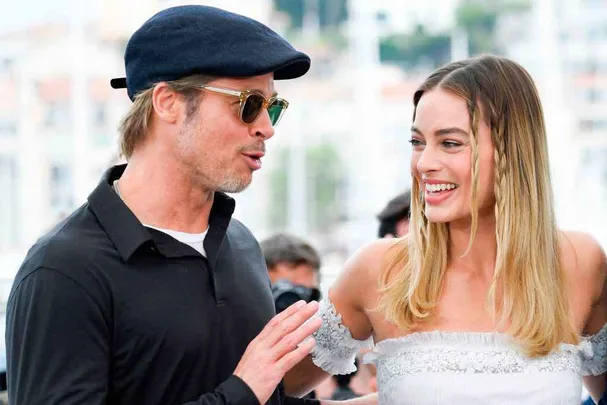 Brad Pitt Margot Robbie Once Upon A Time In Hollywood
