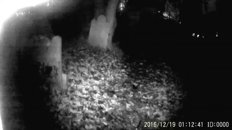Ghost flies straight at camera in spooky footage