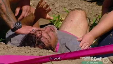 Ross Clarke Jones’ wipeout on Australian Survivor 2019