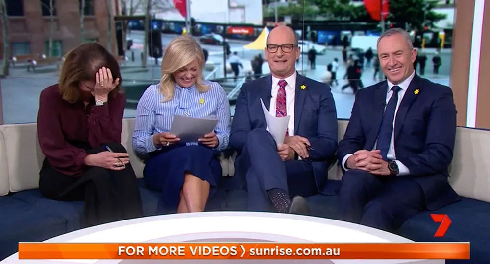 sunrise, david koch, mark beretta, sam armytage, natalie barr