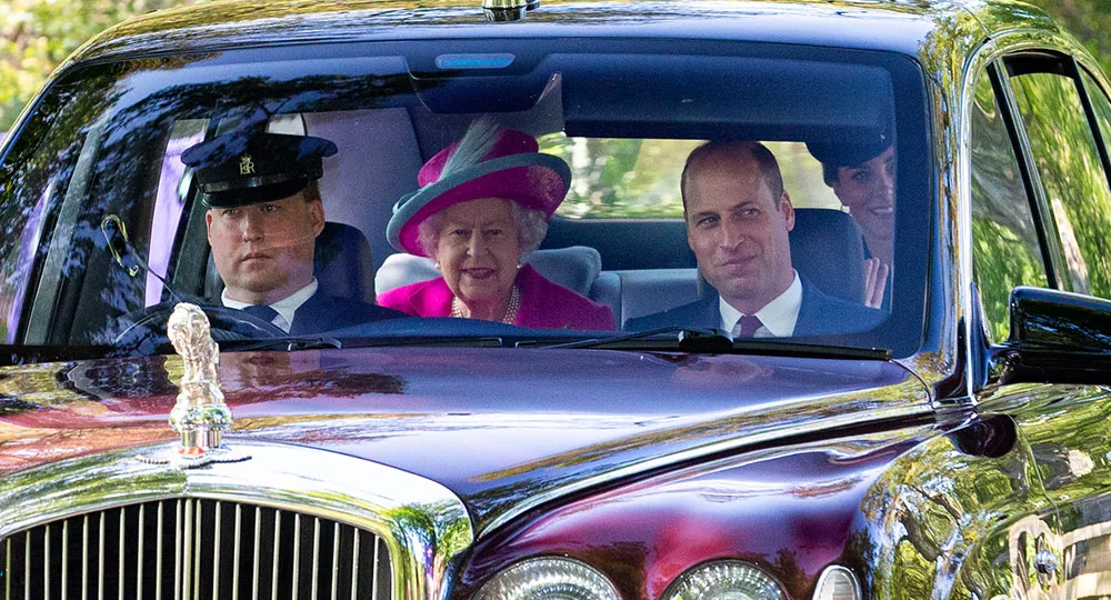 the queen, prince william, kate middleton