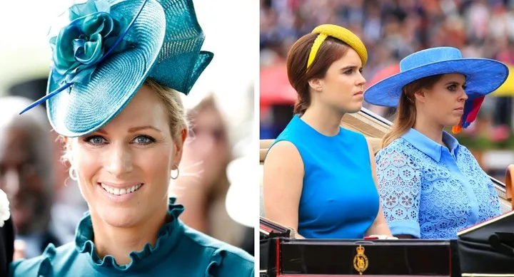 princess beatrice, princess eugenie, zara tindall