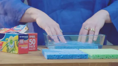 A sponge can become an ice pack