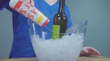 How to chill wine faster with salt