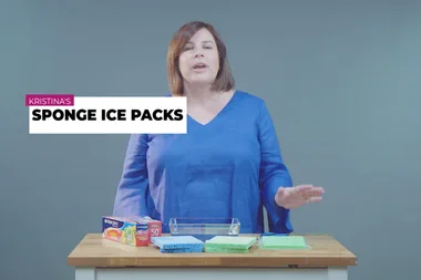 NEW IDEA HACK: How to turn a sponge into an ice pack