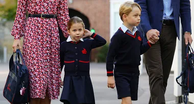 How Princess Charlotte’s first day at school portrait compares to Prince George’s