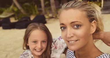Jackie O’s lookalike daughter Kitty shows off gift from Dannii Minogue