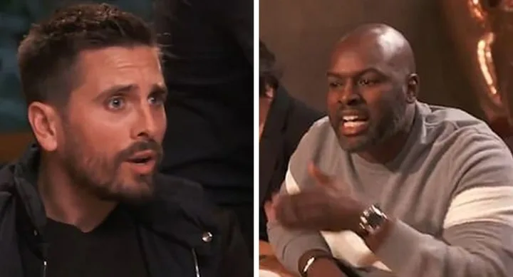 Scott Disick Corey Gamble fight