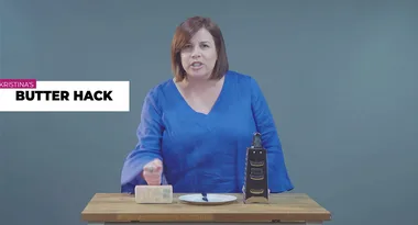 NEW IDEA HACK: How to melt butter fast with a cheese grater