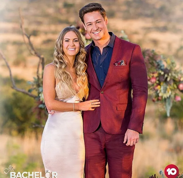 Bachelor winner Chelsie with Matt Agnew