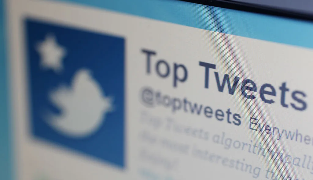A screenshot of the 'Top Tweets' account on Twitter