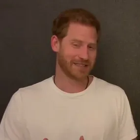 Prince Harry shares sweet video message