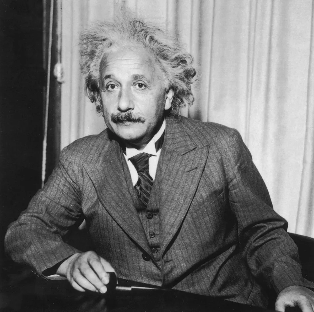 A portrait of Albert Einstein
