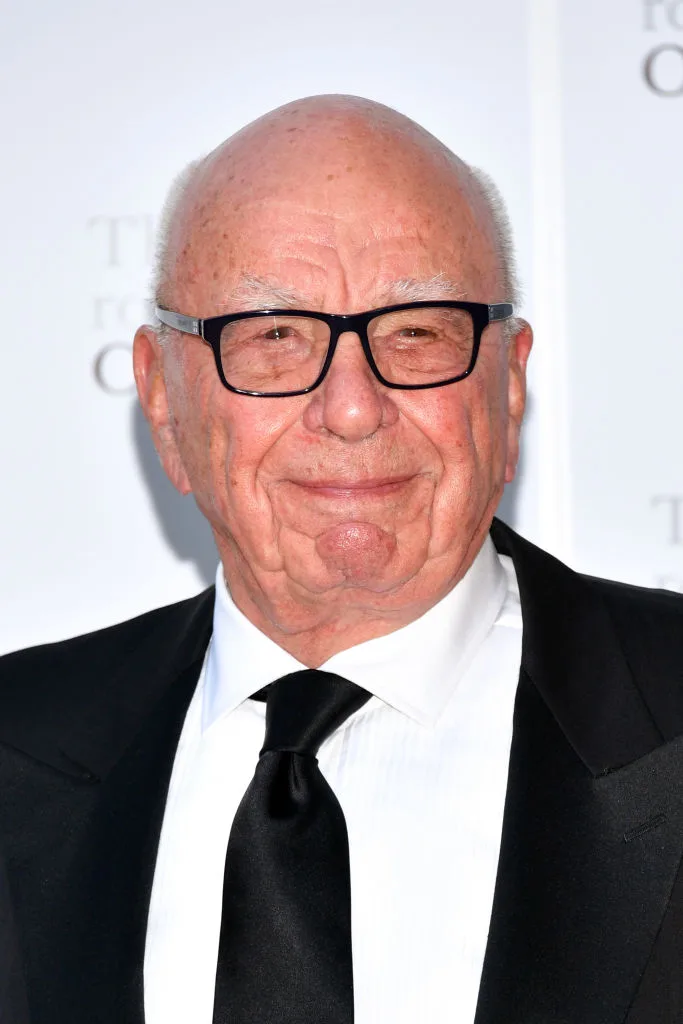 A portrait of Rupert Murdoch at the 2017 Metropolitan Opera Opening Night