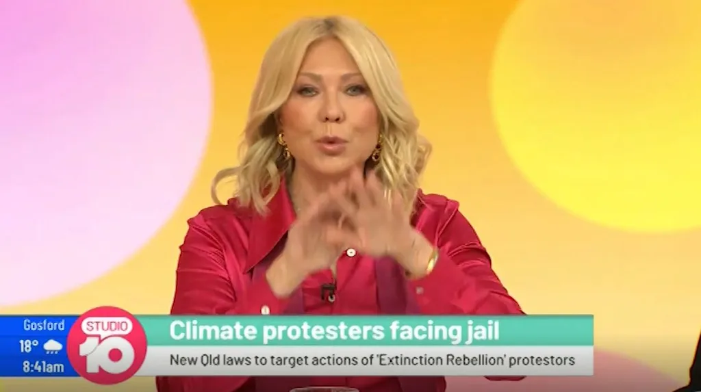 KAK making the comments about protesters on Ten