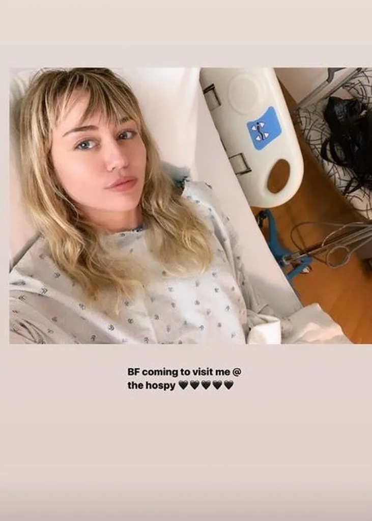 Miley Cyrus Cody Simpson boyfriend hospital