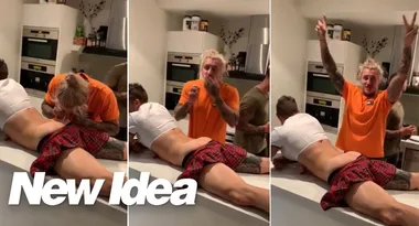 WATCH: Ciarran Stott ‘sniffs powder’ off male’s nude bottom