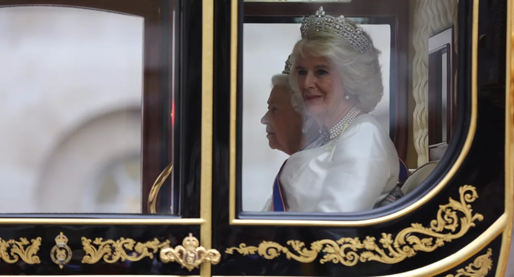 Camilla Parker Bowles Queen Elizabeth carriage State opening of Parliament