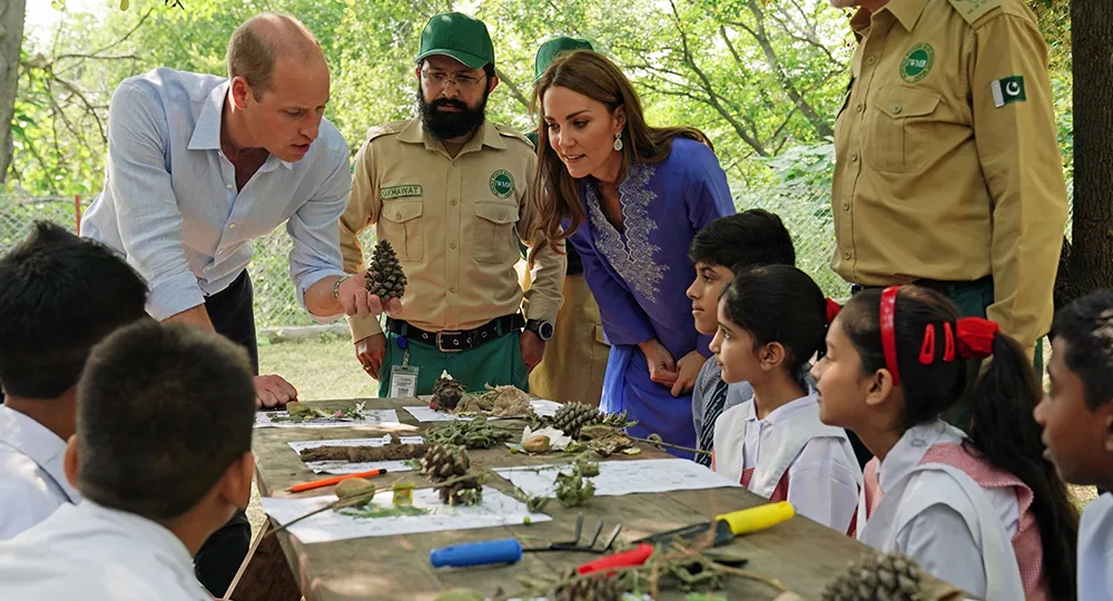 Prince William Kate Middleton Pakistan school