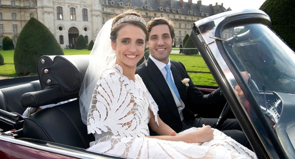 the wedding Prince Jean-Christophe Napoleon Bonaparte and his bride Countess Olympia von und zu Arco-Zinneberg