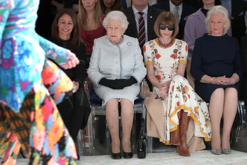 Queen Elizabeth Anna Wintour Angela Kelly dressmaker
