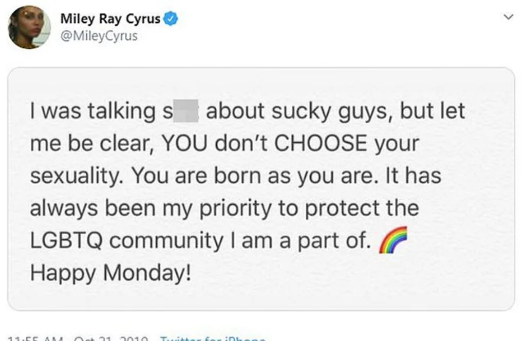 miley tweet