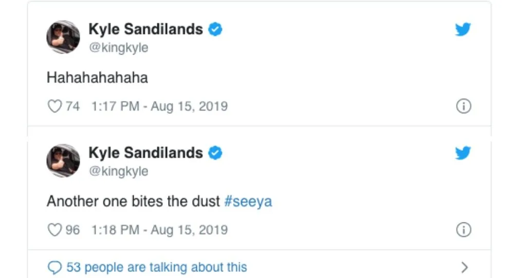 Kyle Sandilands tweets after Grant, Adam and Ash 2day FM show axed.