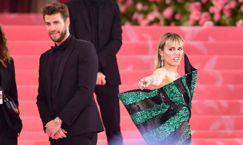 Liam Hemsworth with ex-wife Miley Cyrus