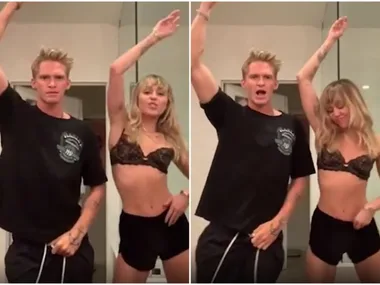 Miley Cyrus dances in underwear with boyfriend Cody Simpson