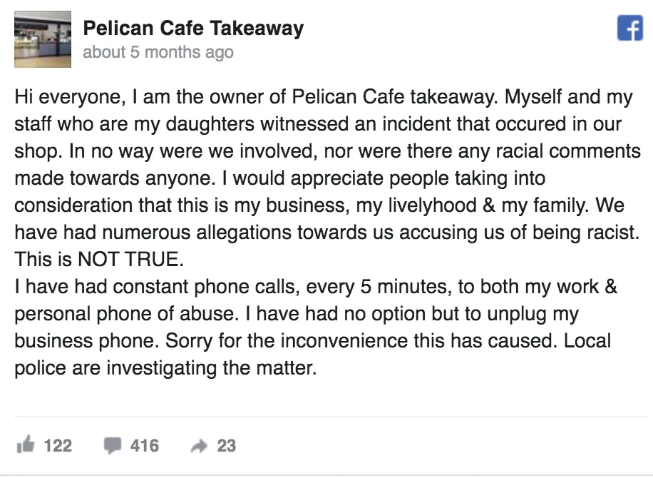 Deborah Wilson statement