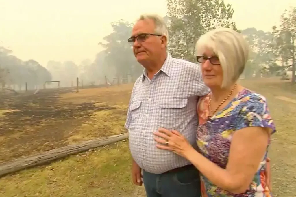 lyn peter rainbow flat bushfire home