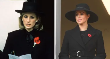 Meghan Markle paid tribute to Diana on Remembrance Sunday