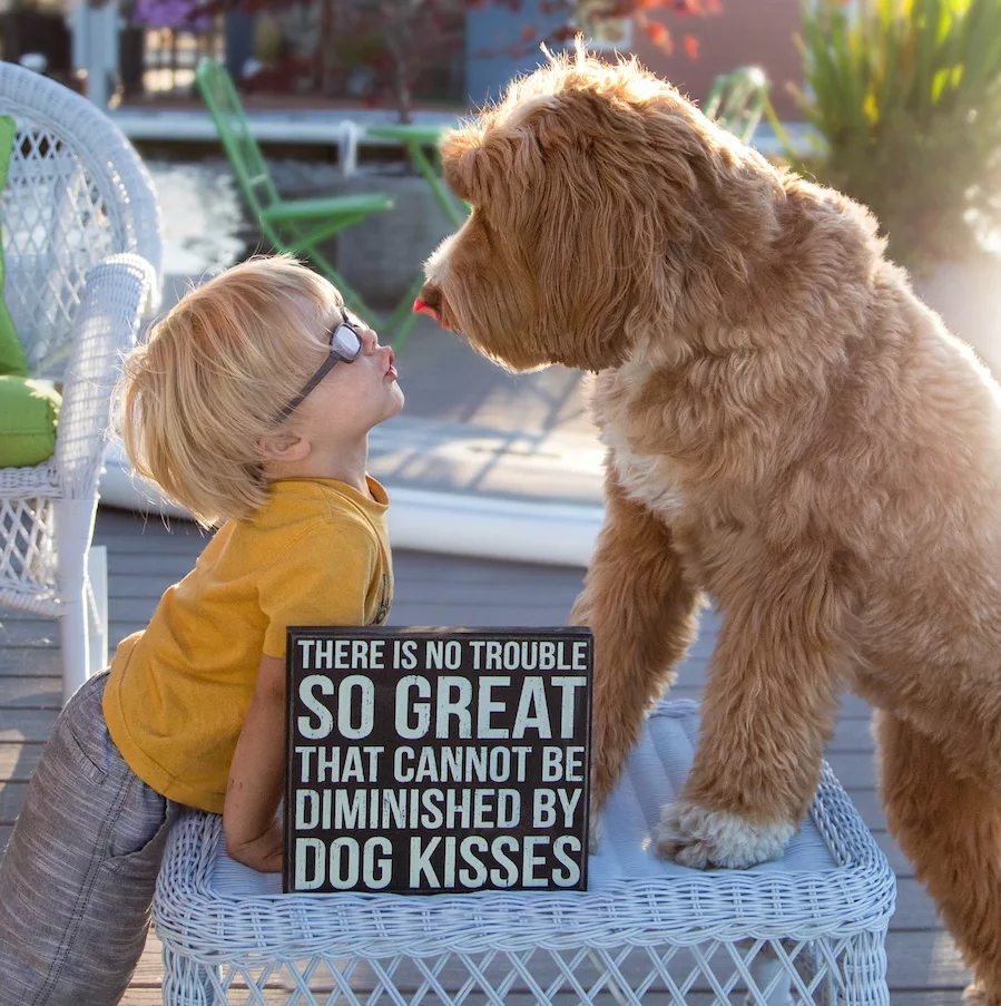Doggy kisses