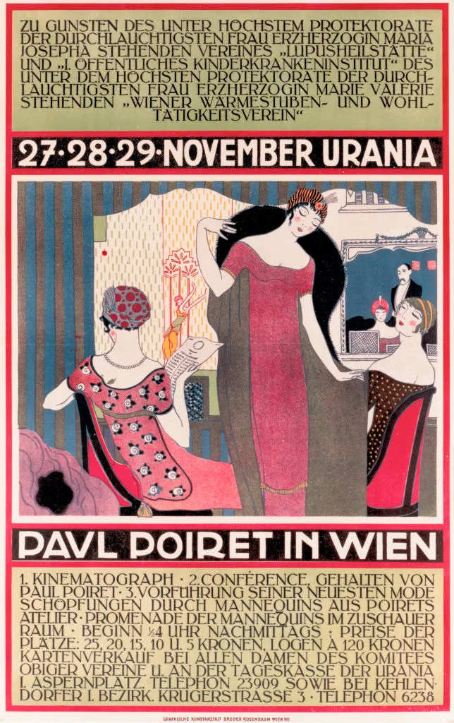 A fashion poster illustrated by Paul Poiret