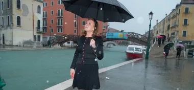 PHOTOS: Sarah Ferguson caught in STRANGE moment as she visits Venice flood victims