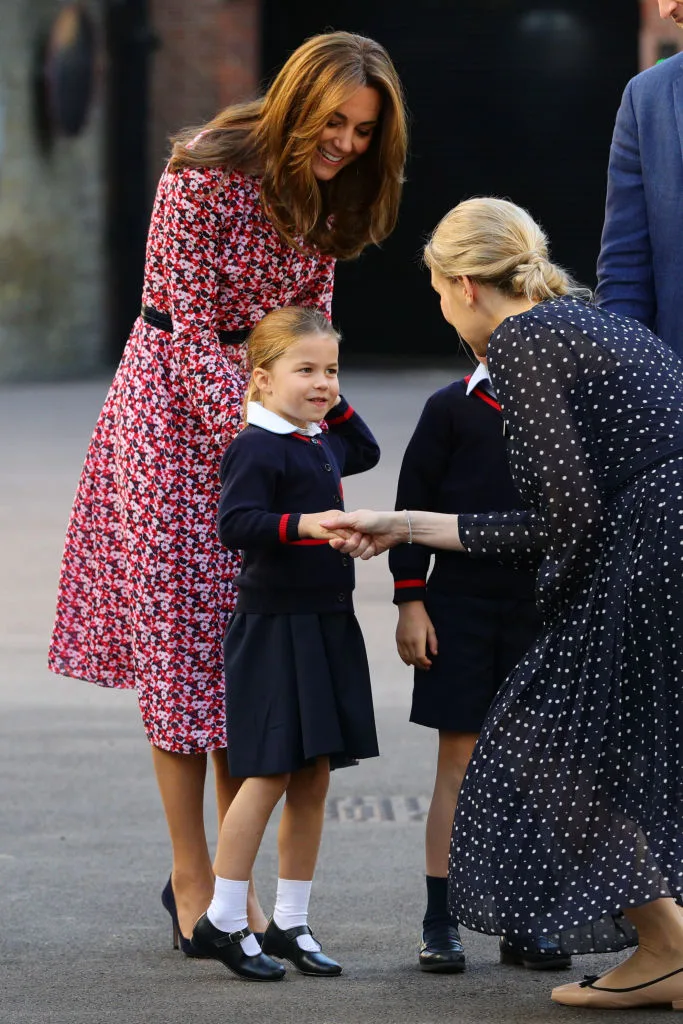 Princess Charlotte on her first day of school