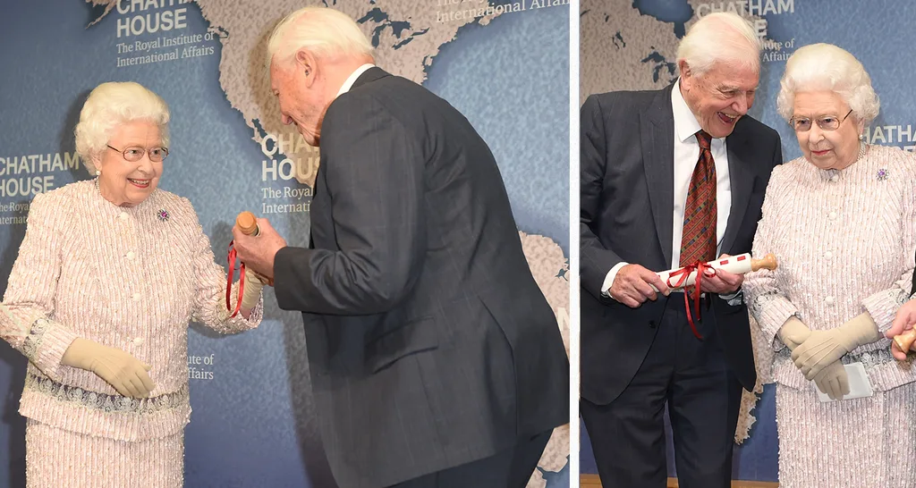 Queen Elizabeth reaction Prince Andrew steps down public duties Chatham House Prize David Attenborough