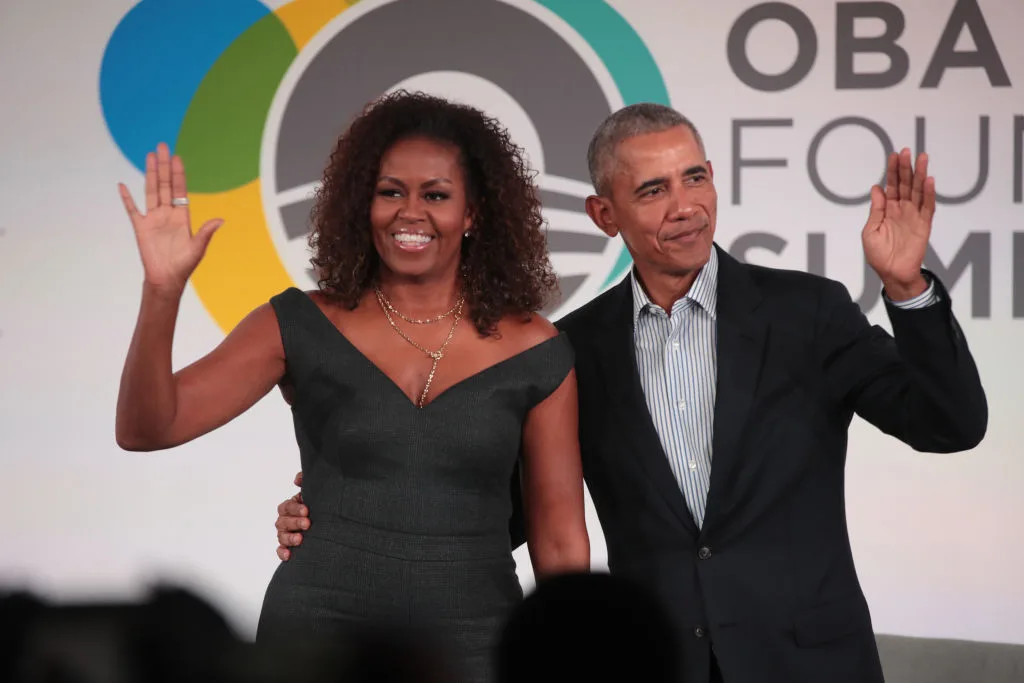 Barack Obama and Michelle Obama at the Obama Foundation Summit