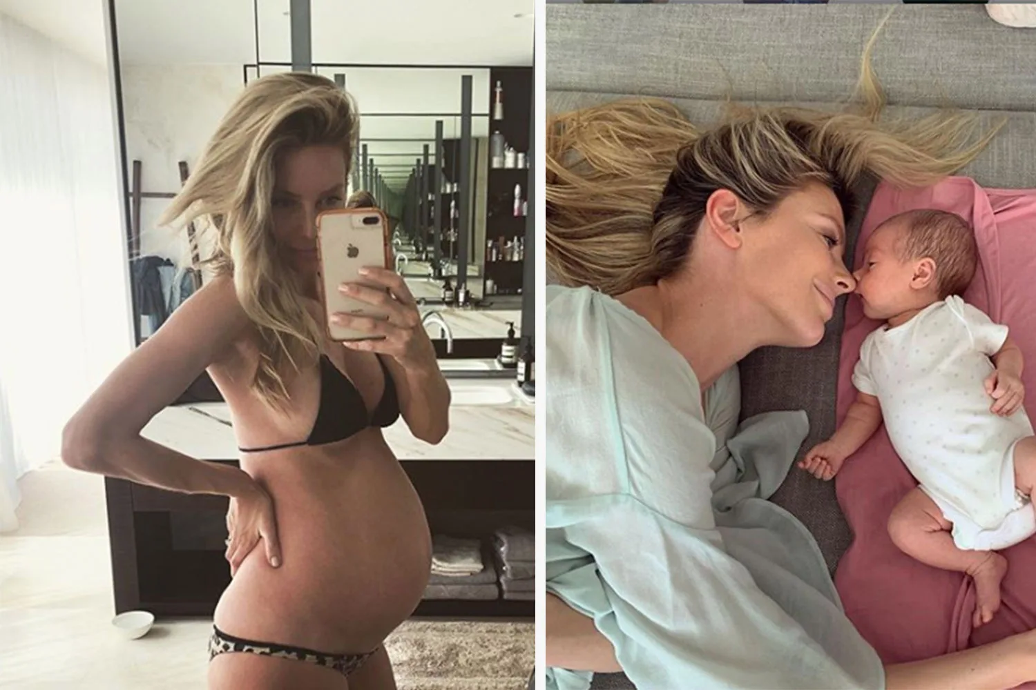 Jennifer Hawkins plays with baby in new pics