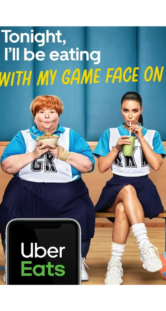 Kim Kardashian Sharon Strzelecki Uber Eats