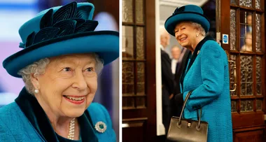 Queen Elizabeth II jokes Royal Philatelic Society in London