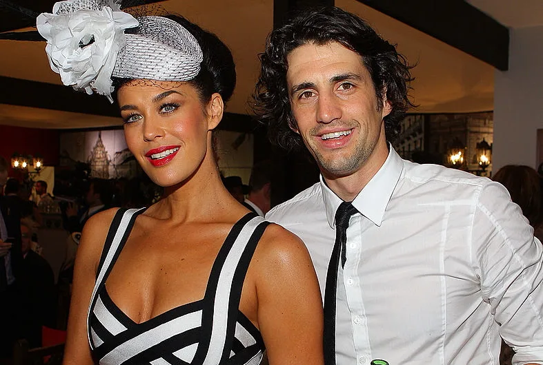 Megan Gale and Andy Lee in 2010