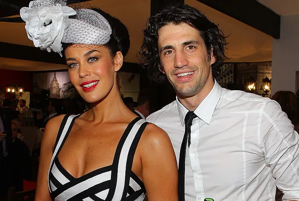 Megan Gale and Andy Lee in 2010